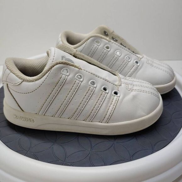 K-Swiss Shoes KaySwiss Infant sz 9 Classic Retro Cup White Low Sneakers - Picture 2 of 8